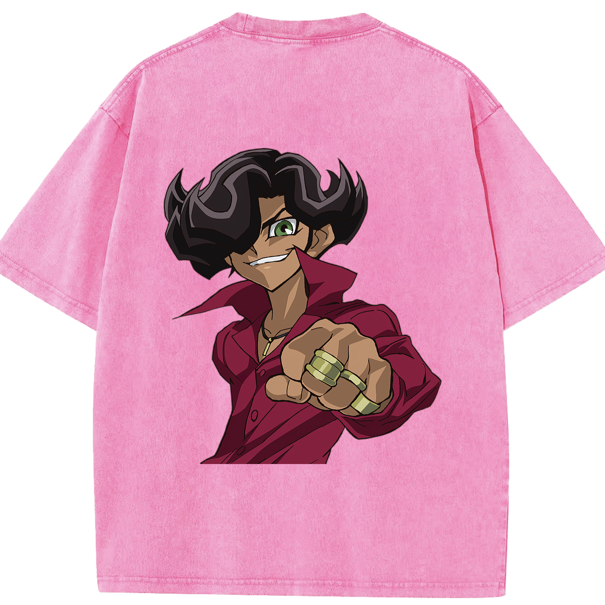 （画像用） 遊☆戯☆王 Yu-Gi-Oh! 綿100% ヴィンテージ風 半袖Tシャツ（背面プリント）